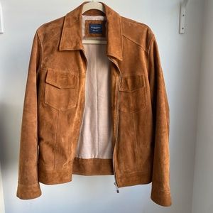 Grand Frank Lazio Suede Jacket Cognac
